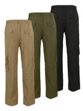 Mens 3pc Breathable Cargo Pants - Multi-Pocket Utility Design, Versatile for Outdoor & Everyday Wear, Spring to Fall