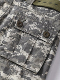 Men’s Tactical Camo Cargo Pants: Comfort Cotton, Multi-Flap Pockets, Ideal for Hiking & Casual Outdoors