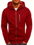 Fall Mens Outfits Men's Casual Zip Up Hoodie With Zipper Pockets For Spring Fall Fitness Running