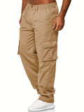 Men's Cargo Pants With Pockets Hiking Sweatpants Casual Athletic Jogger Sports Outdoor Trousers Relaxed Fit