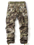 Camo Python Cargo Pants for Men - Multi-Pocket, Loose Fit, Easy Care, Perfect for Outdoor & Casual