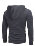 Autumn And Winter New Men's Zipper Sweater Sports Casual Hooded Long-sleeved Cardigan Jacket