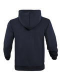 Men's Stylish Fleece-Lined Zip-Up Hoodie With Pockets, Breathable Comfy Hooded Coat For Spring And Autumn