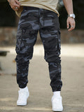 Mens Camouflage Cargo Pants - Comfortable Cotton Blend, Multi-Pocket Design, Ideal for Casual Outdoor Settings & Streetwear