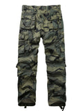 Relaxed Fit Men's Camo Cargo Work Pants - Multiple Pockets, Durable Fabric, Comfortable Design, Ideal for Outdoor Activities - Casual Styling for Everyday Wear