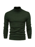 All Match Best Sellers Autumn Winter Pullover Men Solid Turtleneck Sweaters