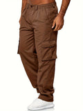 Men's Cargo Pants With Pockets Hiking Sweatpants Casual Athletic Jogger Sports Outdoor Trousers Relaxed Fit