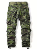 Men's Snake Skin Camo Cargo Pants - Multi-Pocket, Trendy, Water-Resistant, Outdoor Work, Streetwear, and Casual Wear Trousers with Comfortable Fabric and Durable Construction