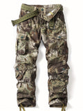 Camo Python Cargo Pants for Men - Multi-Pocket, Loose Fit, Easy Care, Perfect for Outdoor & Casual