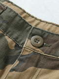 Camouflage Pattern Cotton Tactical Pants, Multi Pocket Cargo Pants