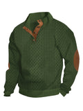 Men's Half Zipper Stand Collar Sweatshirt For Men Sweatshirts For Winter Fall Long Sleeve Tops