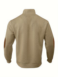 Men's Half Zipper Stand Collar Sweatshirt For Men Sweatshirts For Winter Fall Long Sleeve Tops