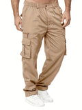 Men's Cargo Pants Outdoor Hiking Multi-Pocket Utility Long Trousers, Casual Style, For All Seasons