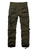 Men's Plus Size Tactical Cargo Pants - 8 Large Pockets, Cotton, Casual Outdoor & Workwear in Black or Camo