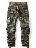 Stylish Camo Cargo Pants - Multi-Flap Pocket, Loose Fit, Casual Outdoor Trousers with Hip Hop Style, Perfect for Men's Work, Streetwear, and Outdoor Activities