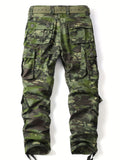 Stylish Camo Cargo Pants - Multi-Flap Pocket, Loose Fit, Casual Outdoor Trousers with Hip Hop Style, Perfect for Men's Work, Streetwear, and Outdoor Activities