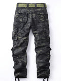 Mens Trendy Camouflage Cargo Pants - Durable & Comfortable with Spacious Flap Pockets - Perfect for Outdoor, Work & Streetwear - Hiphop Inspired Loose Fit Style