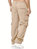 Men's Cargo Pants Outdoor Hiking Multi-Pocket Utility Long Trousers, Casual Style, For All Seasons