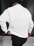 NEW YORK 23 Print Fashionable Men's Casual Long Sleeve Crew Neck Pullover Sweatshirt, Suitable For Outdoor Sports, For Autumn Spring, Can Be Paired With Hip-hop Necklace, As Gifts