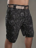 Men's Summer Cargo Shorts Quick Dry Men's Tactical Shorts Solid Multi-Pockets Workout Short Pants