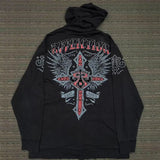 Ilooove Men Slipknots Hoodie Sweatshirts Y2k Outerwear Heavy Metal Coat Hooded Streetwear Goldorak Anime Outerwear korean Harajuku