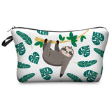 Jomtokoy Women Cosmetic Bag Sloth pattern Digital Printing Toiletry bag For Travel organizer Makeup Bag hzb1010