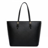 Big Bag 2023 fashion women pu leather handbag brief shoulder bag black white large capacity luxury tote shopper bag designer