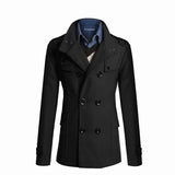 New Men's Wool Overcoat Long Suit Men Woolen Windbreaker Man Woollen Coat Outer for Men Casual Wear Brand Mens Clothing