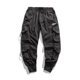 Black Cargo Pants Men Hip Hop Autumn Harem Pant Streetwear Harajuku Jogger Sweatpant Cotton Trousers Male Pants