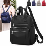 Vento Marea Women Backpack Travel Casual Waterproof Women's Shoulder Bags Female Large Capacity Oxford Rucksack Black Purse