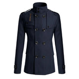 New Men's Wool Overcoat Long Suit Men Woolen Windbreaker Man Woollen Coat Outer for Men Casual Wear Brand Mens Clothing