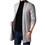 Ilooove Men Thin Knitted Cardigan Sweater Spring Autumn Solid Sweater Bottoming Long Sleeved Mens Slim Fit Cardigan Sweater