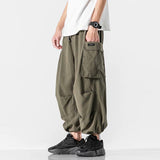 Harajuku Vintage Wide leg Oversize Pants Men Casual Joggers Harem Pants Baggy Cargo Pants Trousers Streetwear