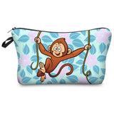 Jomtokoy Women Cosmetic Bag Sloth pattern Digital Printing Toiletry bag For Travel organizer Makeup Bag hzb1010