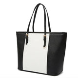 Big Bag 2023 fashion women pu leather handbag brief shoulder bag black white large capacity luxury tote shopper bag designer