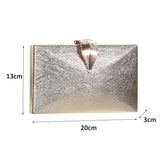 Luxy Moon Women&#39;s Wedding Clutch Bag Gold Purse Ladies Handbag Party Purse For Bridal Metal Leaf Lock Shoulder Bag  ZD1524