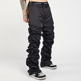 Hip Hop Retro Draped Straight White Black Mens Pants Loose Pleated Oversize Casual Trousers Harajuku Baggy Track Pants