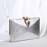 Luxy Moon Women&#39;s Wedding Clutch Bag Gold Purse Ladies Handbag Party Purse For Bridal Metal Leaf Lock Shoulder Bag  ZD1524