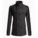 New Men's Wool Overcoat Long Suit Men Woolen Windbreaker Man Woollen Coat Outer for Men Casual Wear Brand Mens Clothing