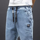 Spring Summer Black Blue Cargo Jeans Men Streetwear Denim Jogger Pants Men Baggy Harem Jean Trousers