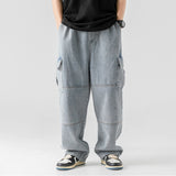 Baggy Jeans big pocket Trousers Male Denim cargo Pants  Wide Leg Pant Men&#39;s Jeans Loose Casual  Streetwear Hip Hop Harajuku 2023