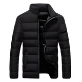 Ilooove Men Winter Padded Coats Warm Slim Fit Outerwear Thick Casual Jacket Stand-Collar Lightweight Outerwears For Man Comfort Hombre