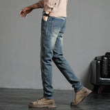 2023 New Men's Stretch Skinny Jeans Fashion Casual Cotton Denim Slim Fit Pants Male Korean Trousers Streetwear Brand Clothing