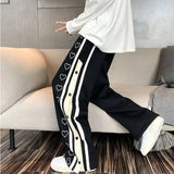 Wide Leg Oversize Pants Men Streetwear Clothes Side Split Skateboard Pants Loose Casual Trousers Cargo Pants  New