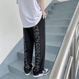 New Colored Letter Printed Pants Men  spring Harajuku Streetwear Men Loose Hip Hop Sweatpants Casual Ankle-banded Pants