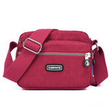 2023 Fashion Women Shoulder Messenger Bag Nylon Oxford Lightweight Waterproof Zipper Package Large Capacity Travel Crossbody Bag