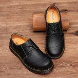 Men's lace-up leather shoes fashion casual shoes, men's comfortable walking shoes, fashion men's driving shoes 38-46