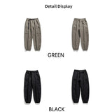 Autumn Men Cargo Pants Multi Pocket Waterproof Solid Color Casual Pants 100% Nylon Outdoors Tourism Men Clothes