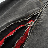 Side Double Zip Denim Shorts Men Summer Fashion Luxury Designer Streetwear Harajuku Denim Shorts Man Casual Hip Hop Jeans Shorts