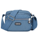 2023 Fashion Women Shoulder Messenger Bag Nylon Oxford Lightweight Waterproof Zipper Package Large Capacity Travel Crossbody Bag